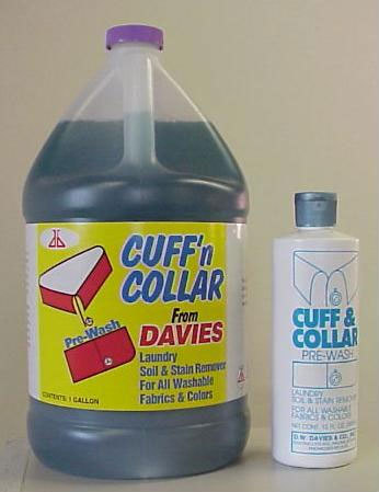 Cuff'n Collar Pre-Wash bottle.