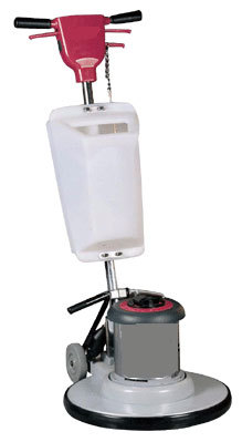 The Turbo Low Speed 711 is an efficient floor cleaning machine with an all metal construction, comfortable hand grips, and a built-in solution tank.