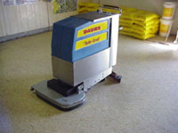 A powerful, self-contained, and compact scrubbing machine.